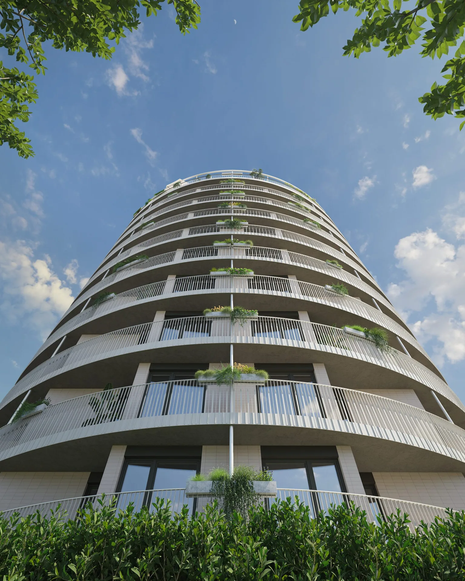 Zanzara Residence — pohled na věž